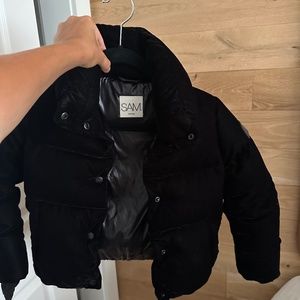 Sam velvet puffer jacket coat girls size 6